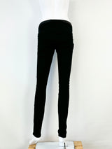 Helmut Lang Stretchy Black Low Rise Slacks - AU10