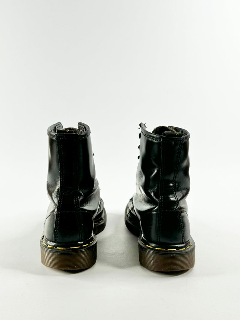 Vintage Dr. Marten 1460 Black English Made Boots - 4