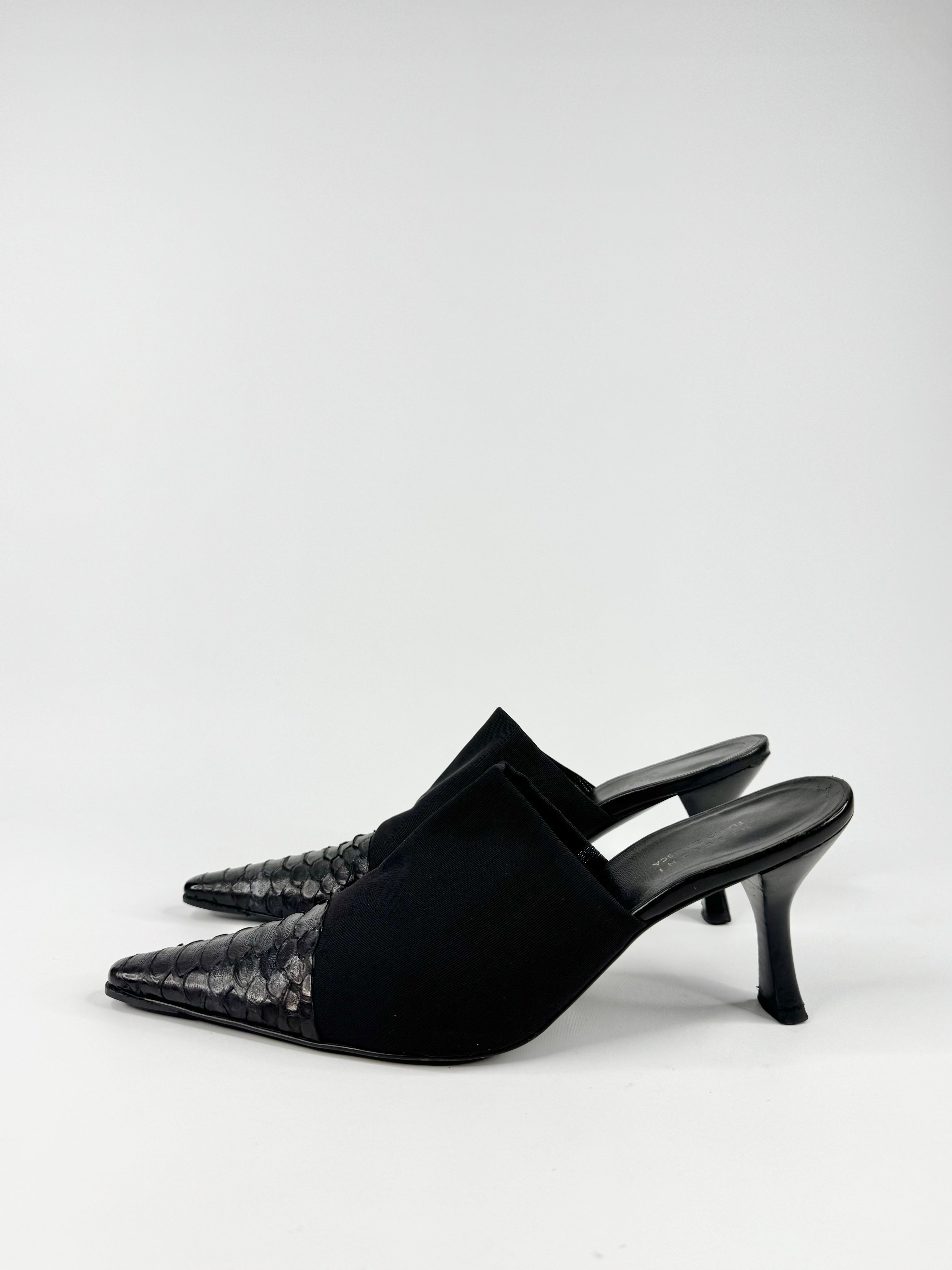 Nebuloni by Favio Zanasca Black Kitten Heel - EU38