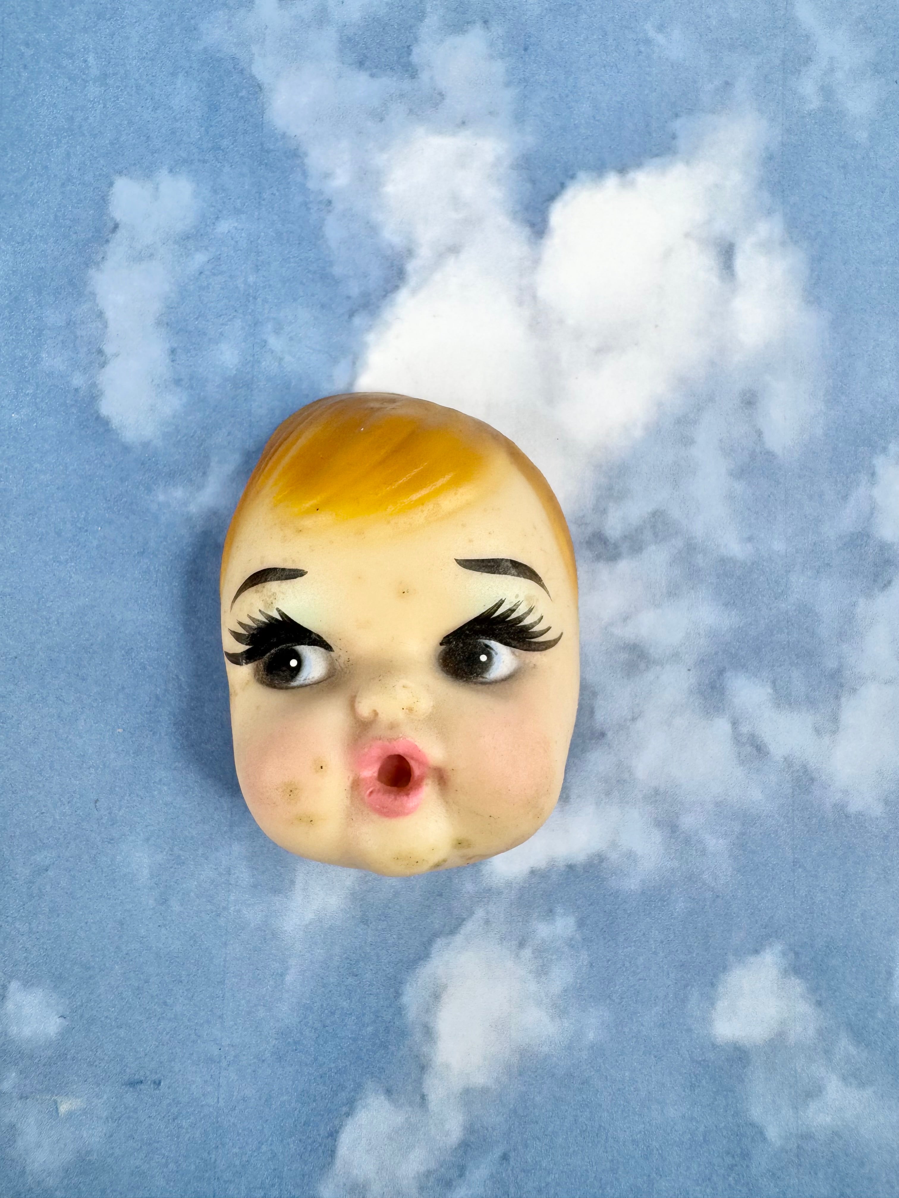 Vintage Soft Vinyl Doll Face