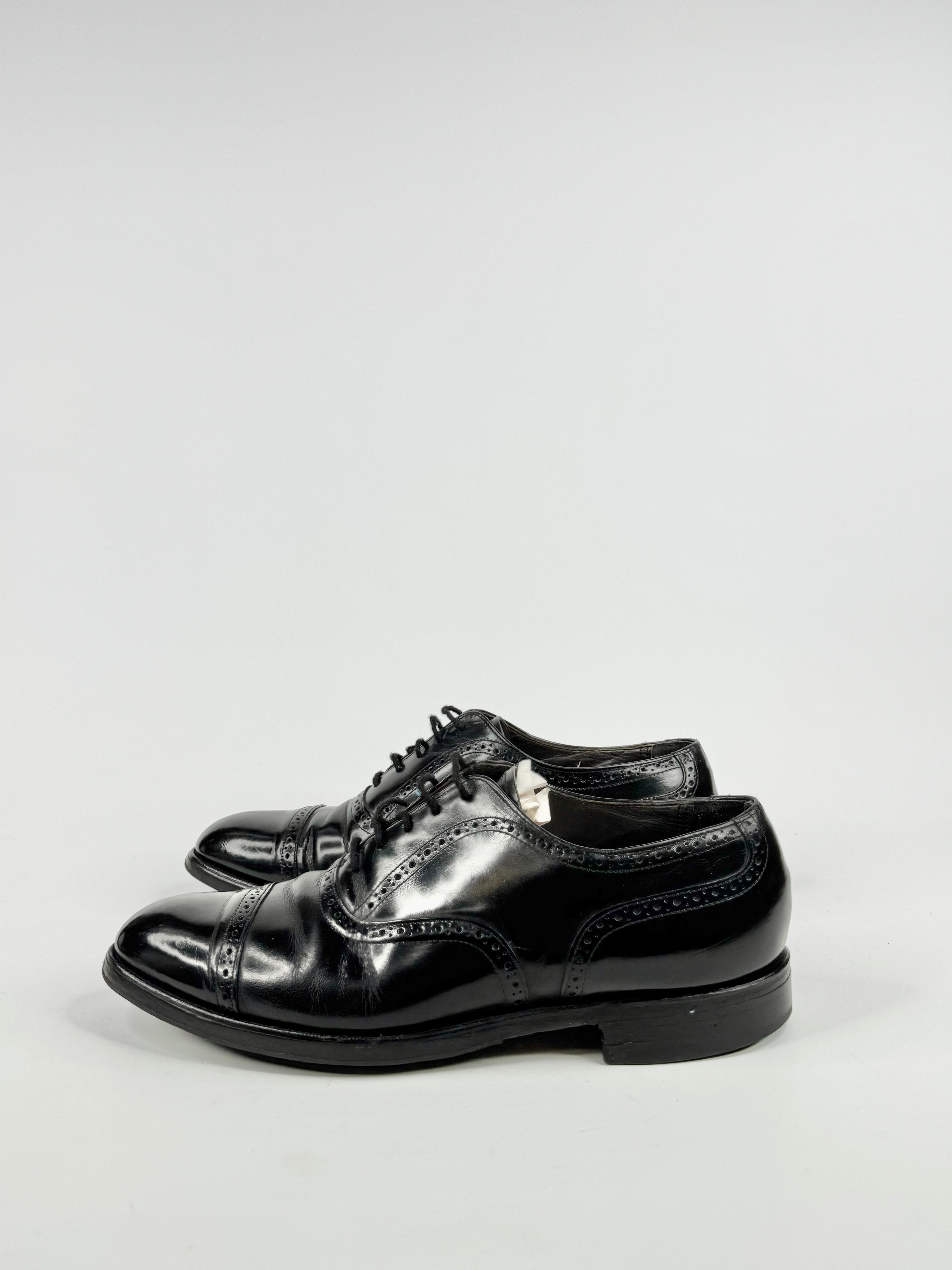 Bostonian Black Leather Brogues - 9.5