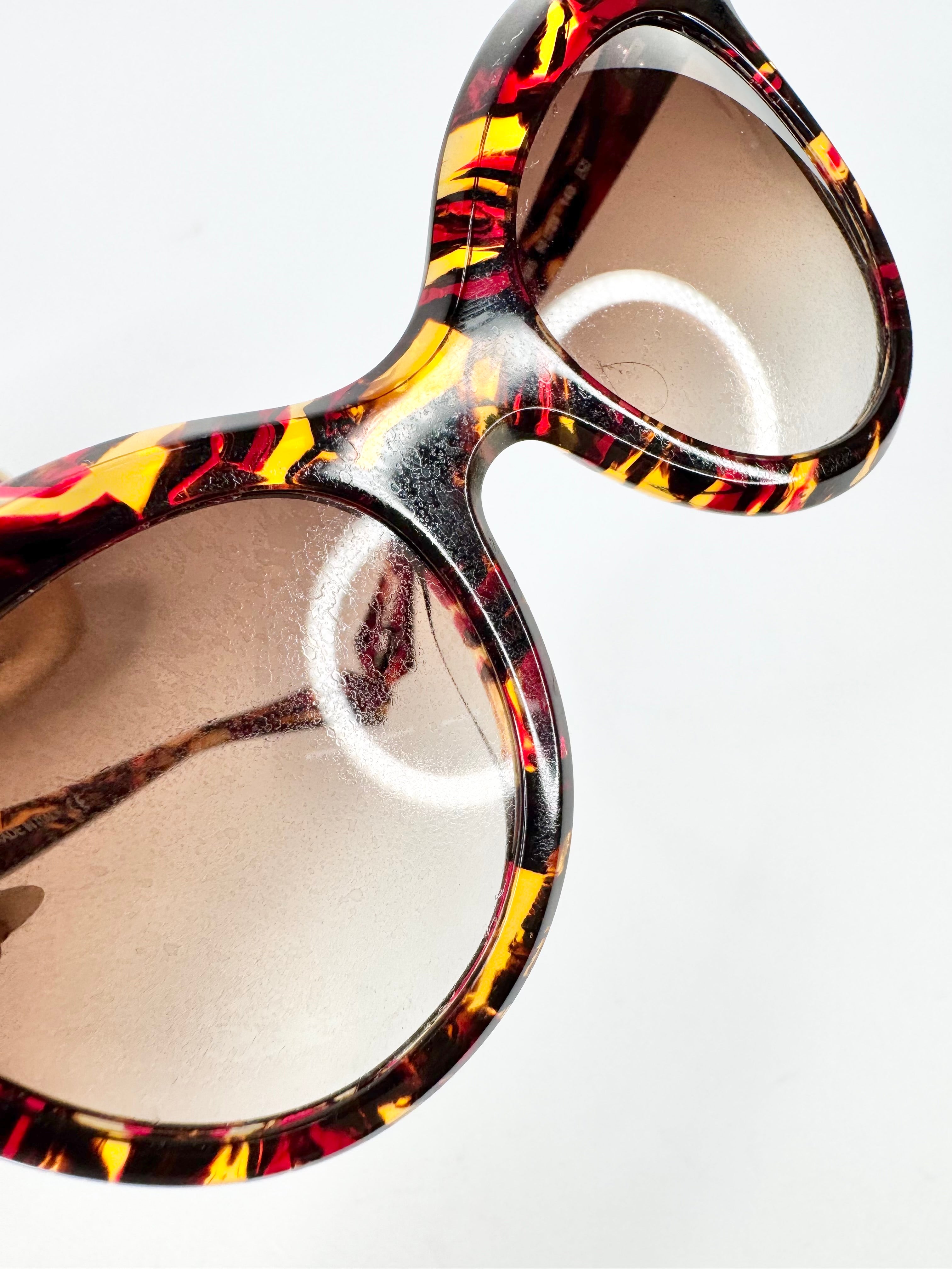Vivienne Westwood 'Crystal Horn' Tortoiseshell Sunglasses
