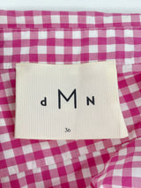 DMN Magenta Check Cotton Long Sleeve Shirt - AU8