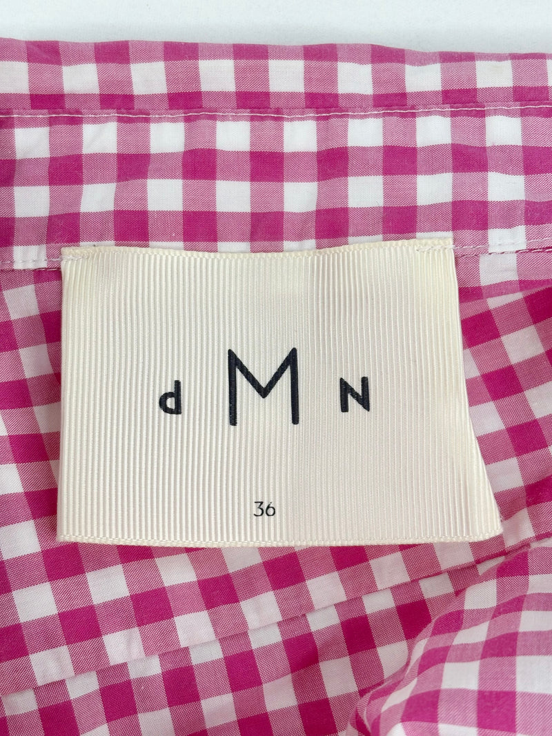 DMN Magenta Check Cotton Long Sleeve Shirt - AU8