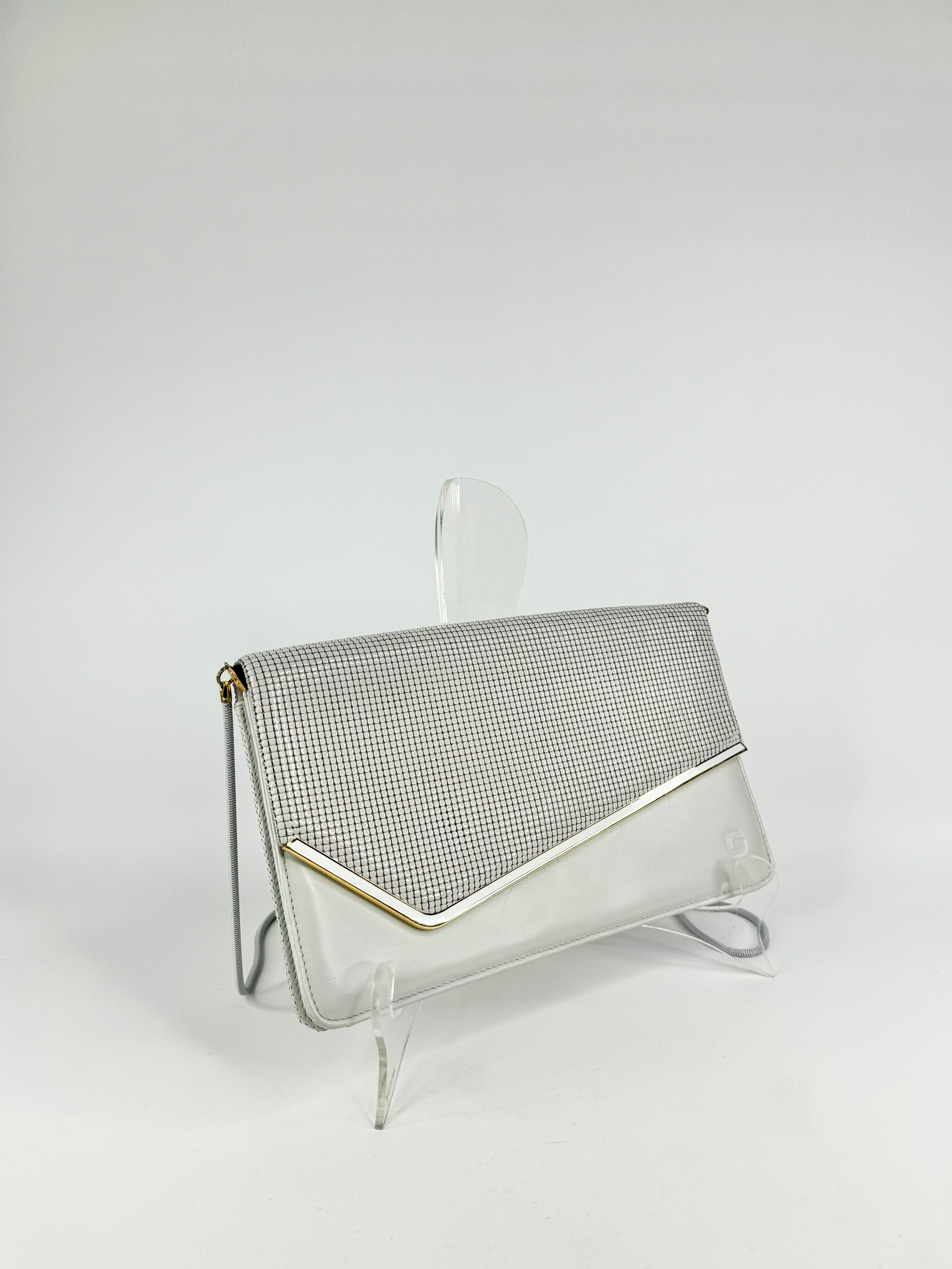 Vintage Glomesh Grey Shoulder Bag