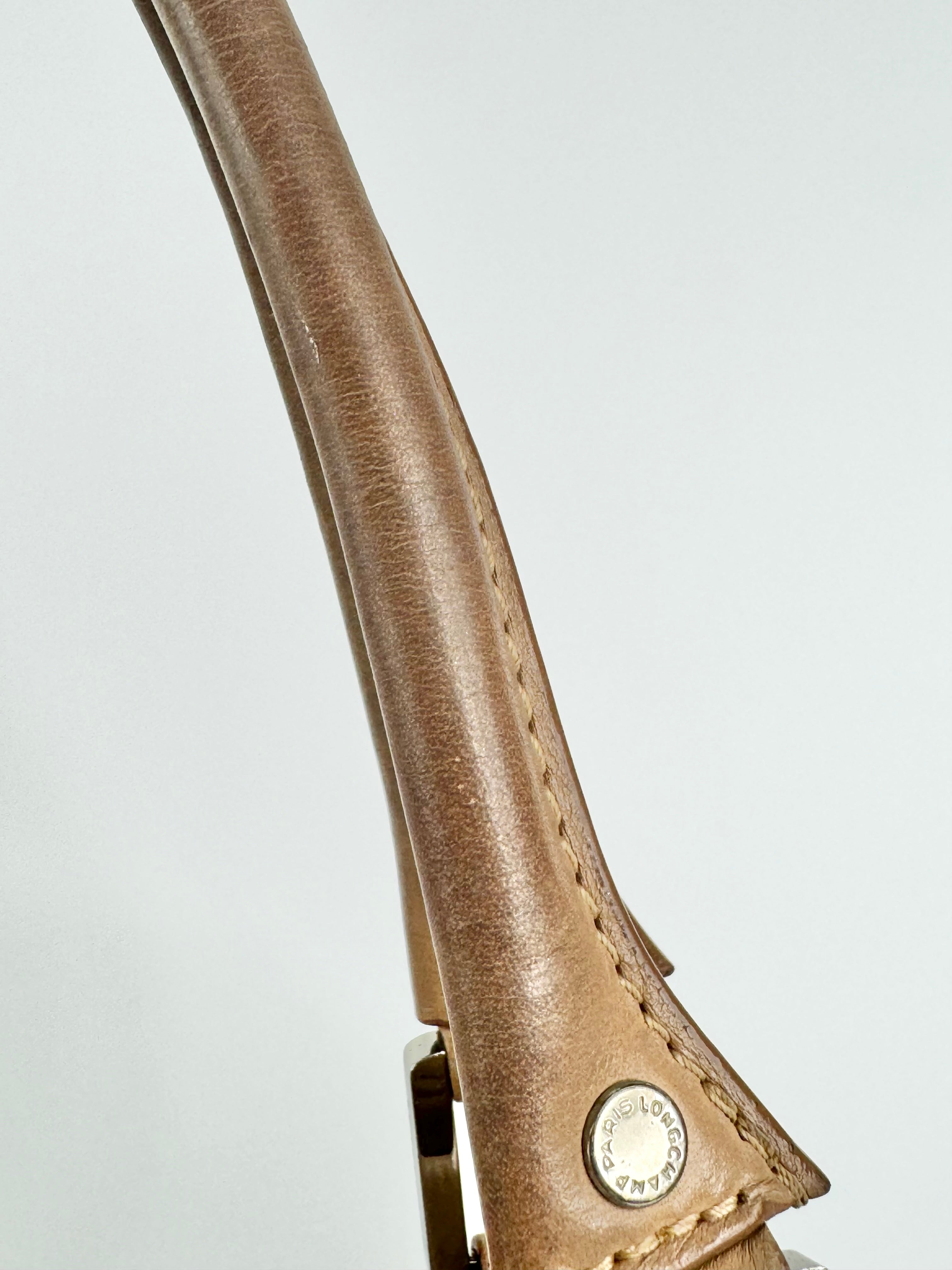 Longchamp Biscuit Leather Baguette