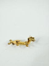 24ct Gold Plated Animal Brooch