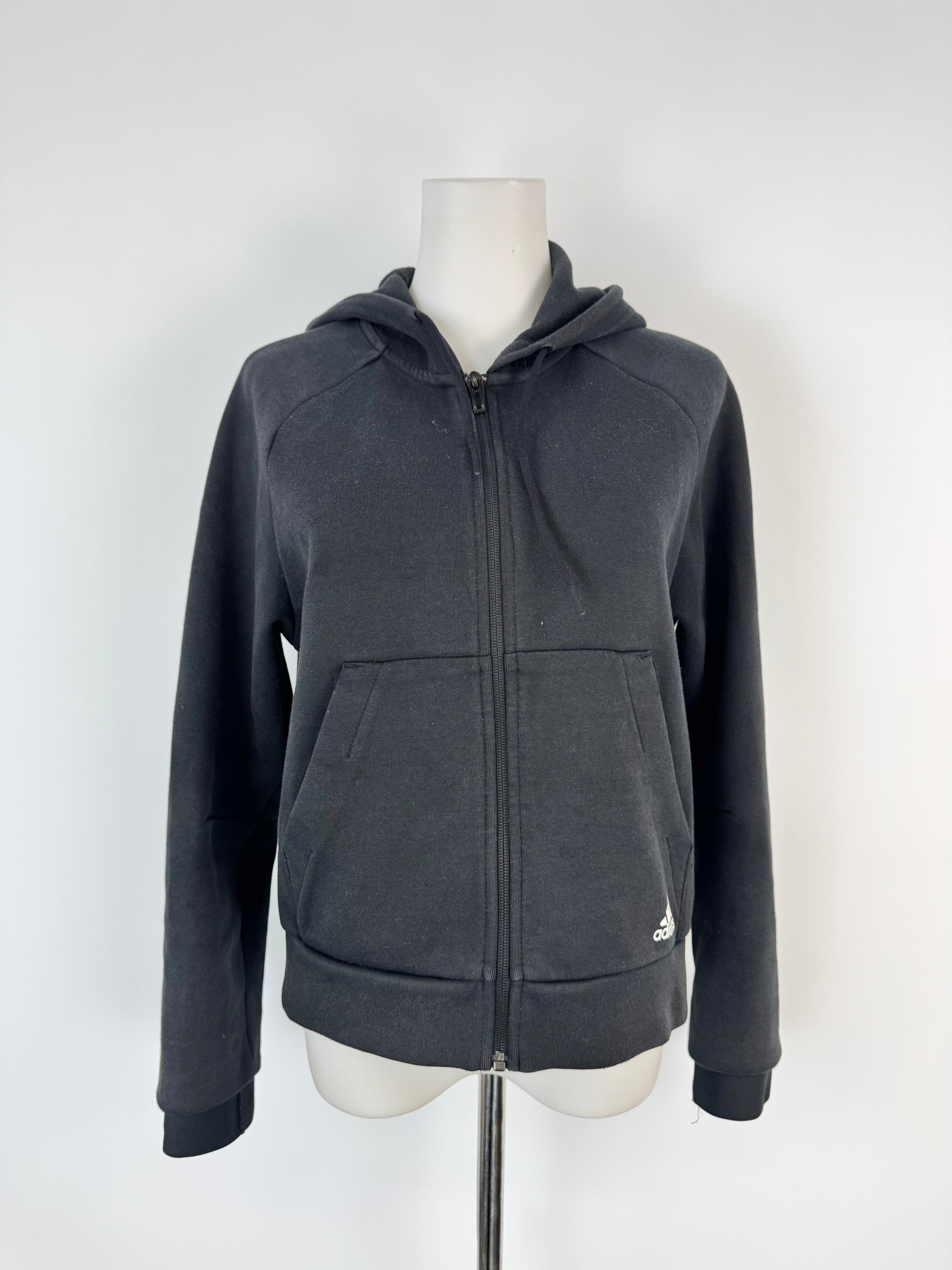 Adidas Black Zippered Hoodie - AU8