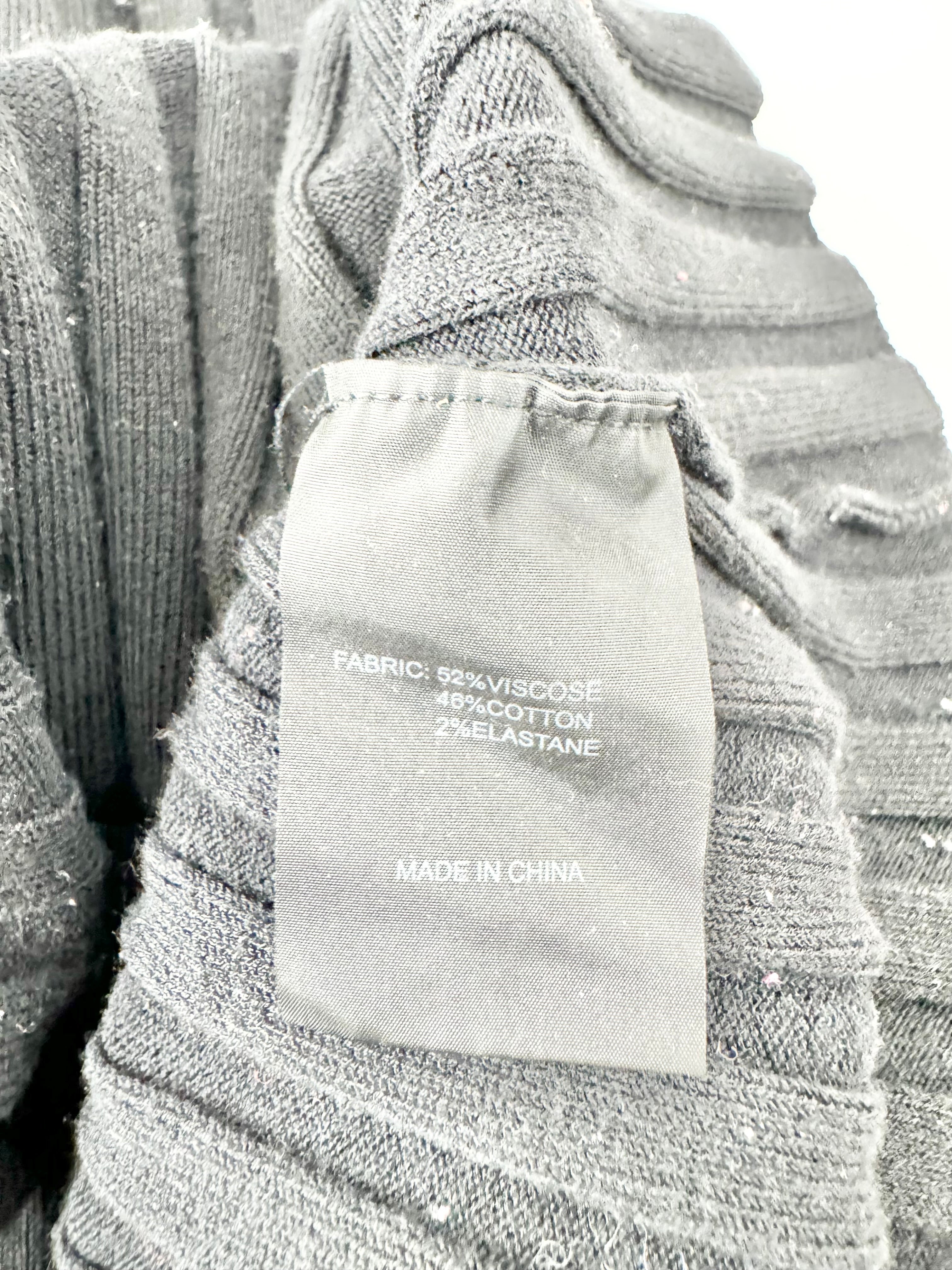 Aje Black Rib Knit Turtleneck - AU8/10