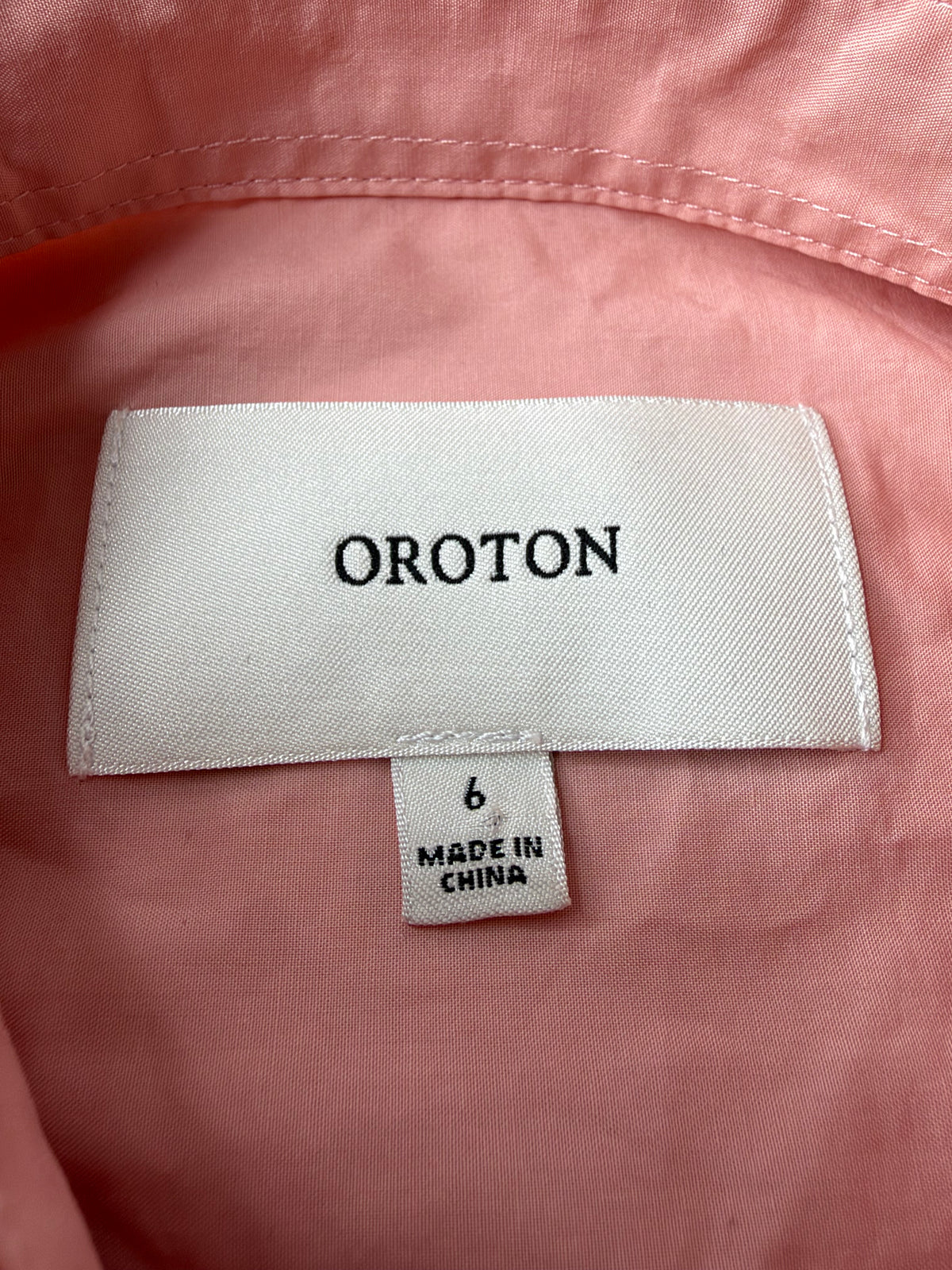Oroton Salmon Cotton Shirt - AU6