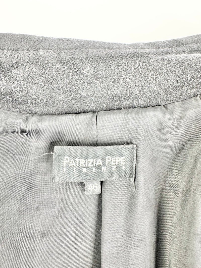 Patrizia Pepe Black Wool Blend Coat - AU8/10
