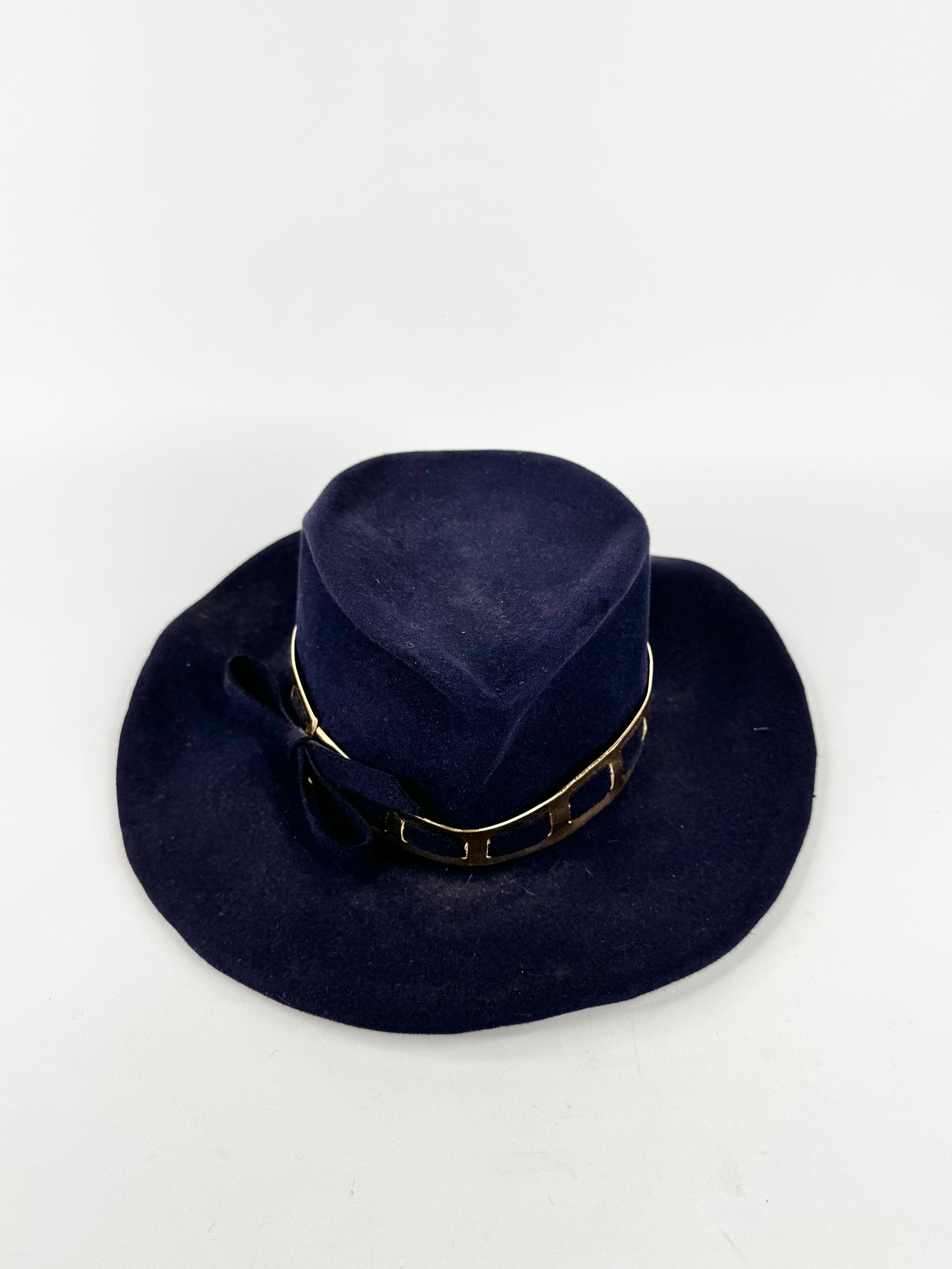 Madga Urban Navy Blue Gold Trim Hat - S