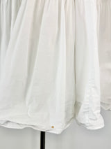 Alexander McQueen White Cotton Tiered Blouse - AU10/12