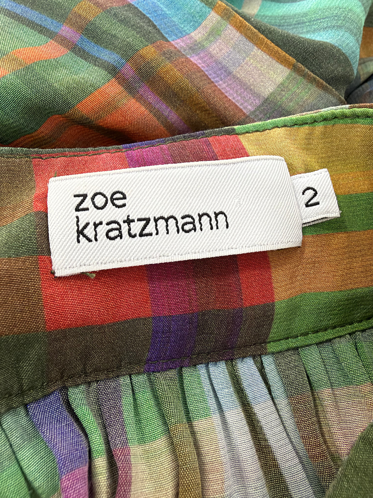 Zoe Kratzmann 'Capture Kaleidoscope Check' Maxi Dress - AU12