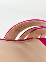 Kate Spade Hot Pink Cork Platform Sandals - 6W
