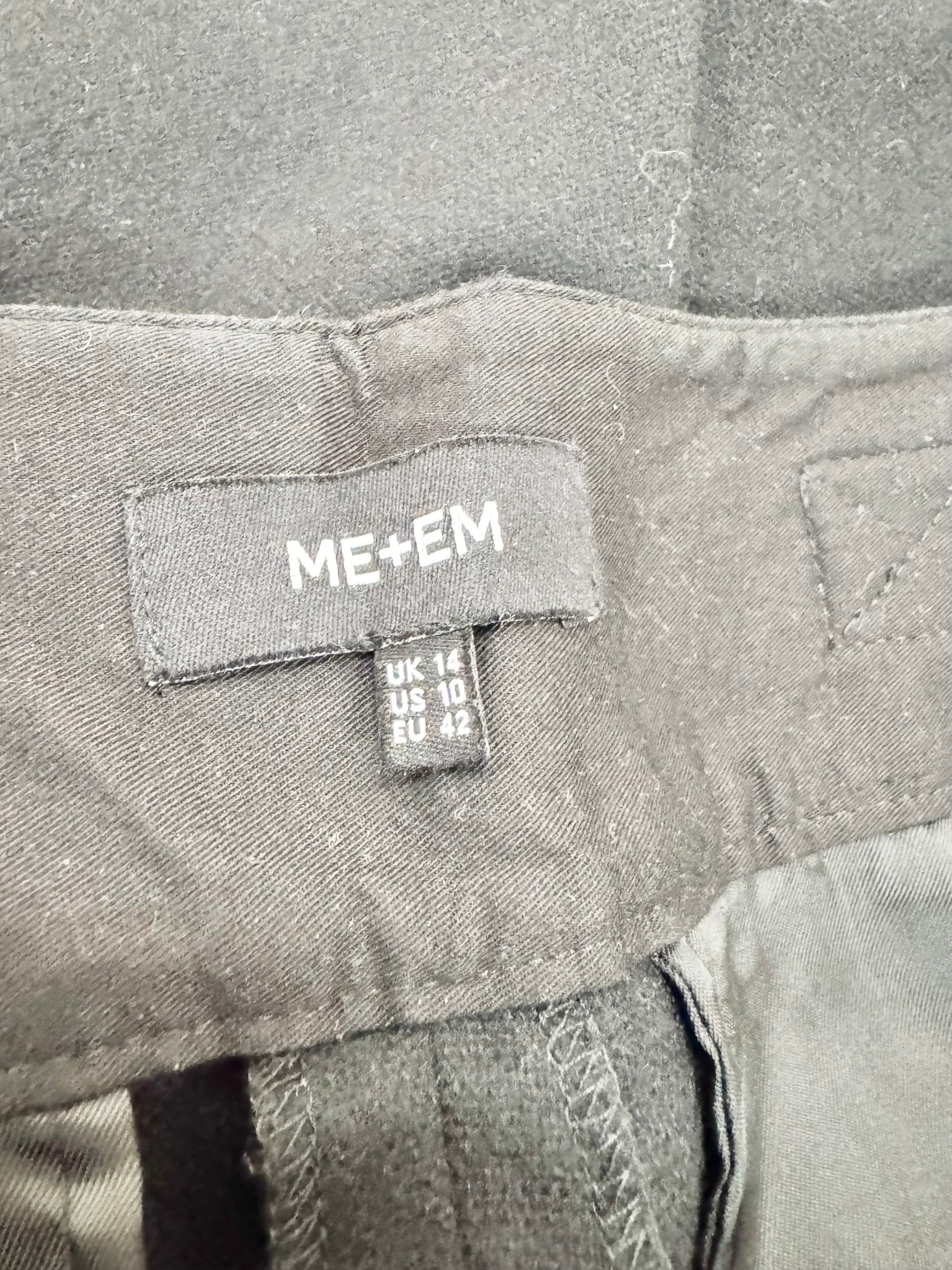 Me + Em Black Tuxedo Style Slacks - AU10