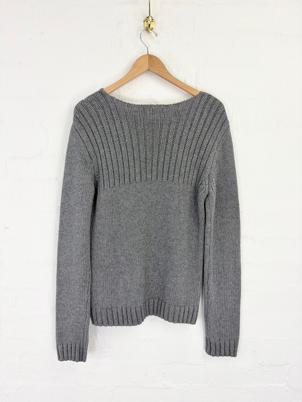 Oliver Spencer Grey Knitted Sweater - S