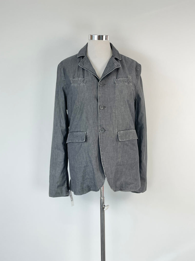 Album Paris Blow Grey Light Denim Blazer - M