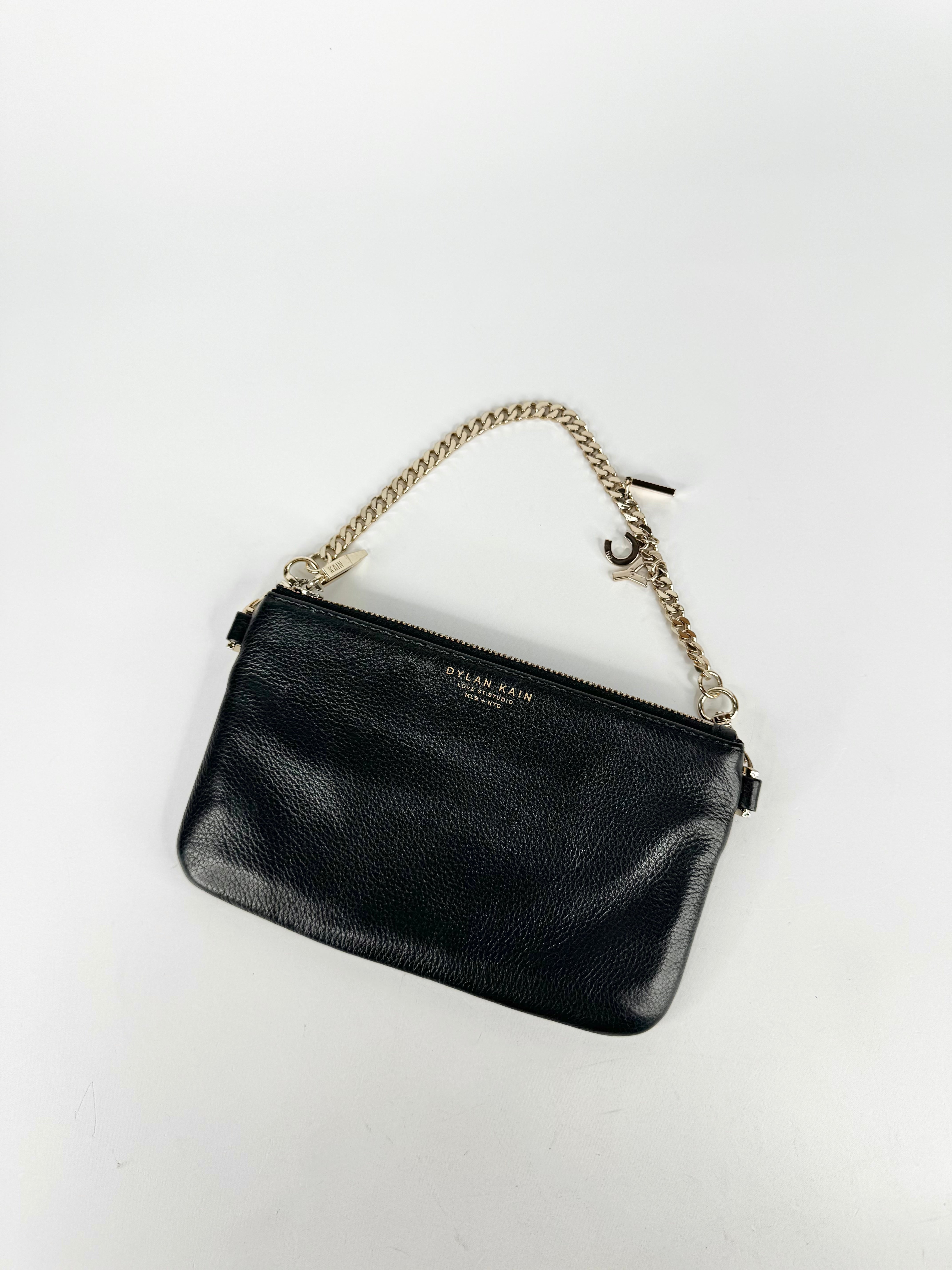 Dylan Kain Black Pebbled Leather LSC Bag