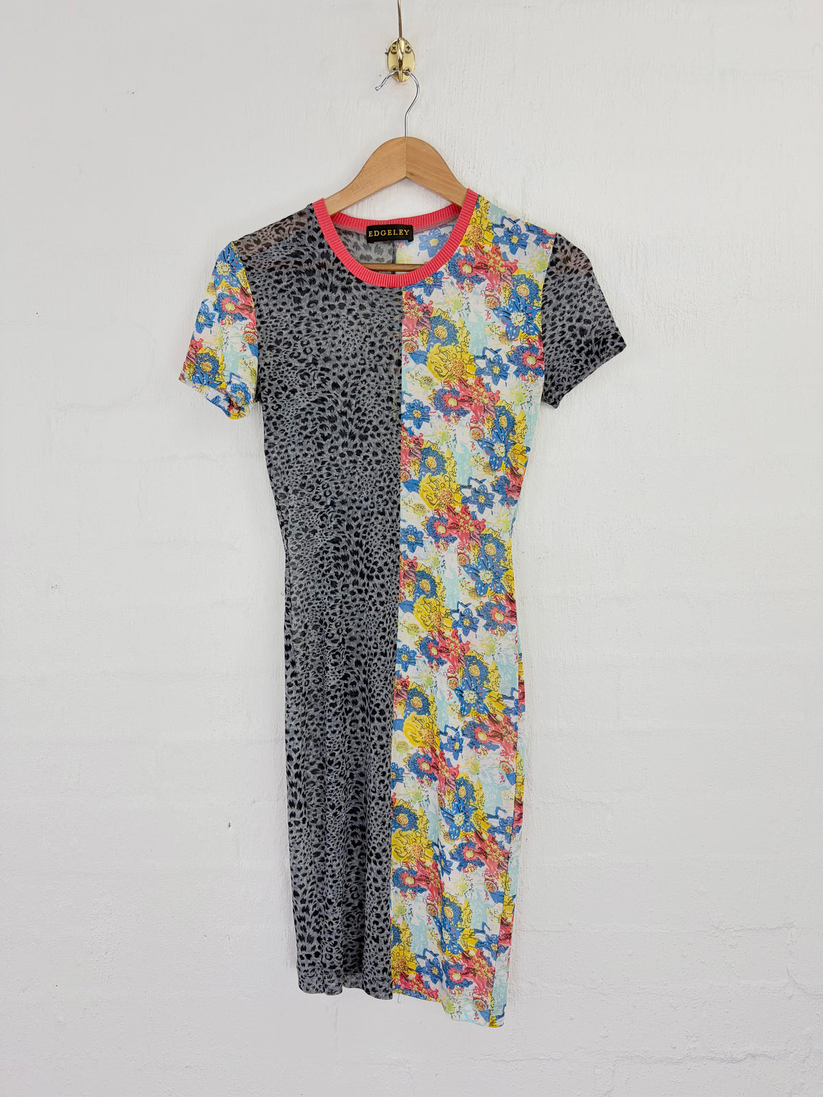 Vintage 90s Spliced Mesh Dress - AU8
