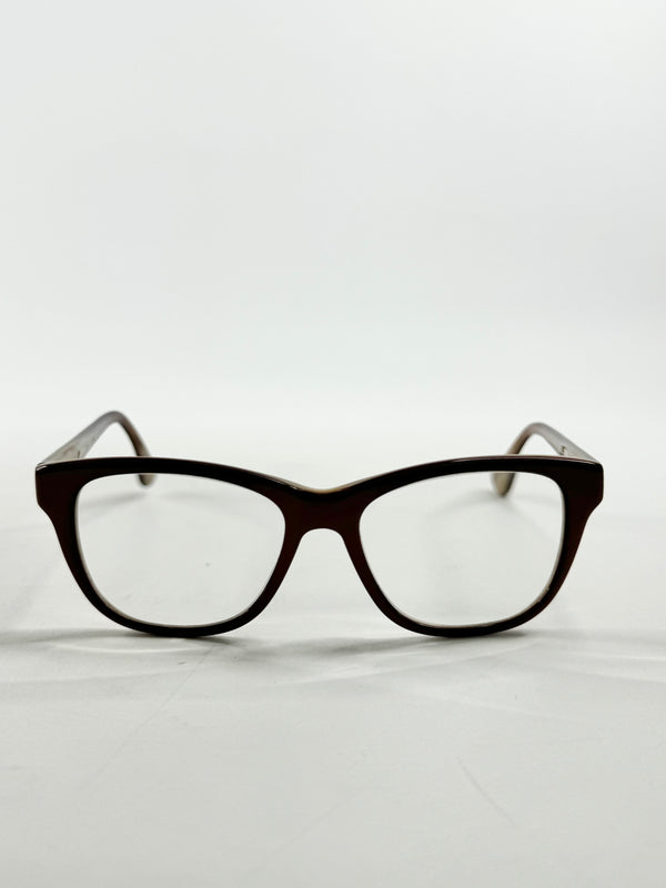 Paul Smith 'Lyndon' Deep Metallic Red Rounded Glasses