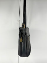 Cosgrove & Beasley Black Grained PU Shoulder Bag