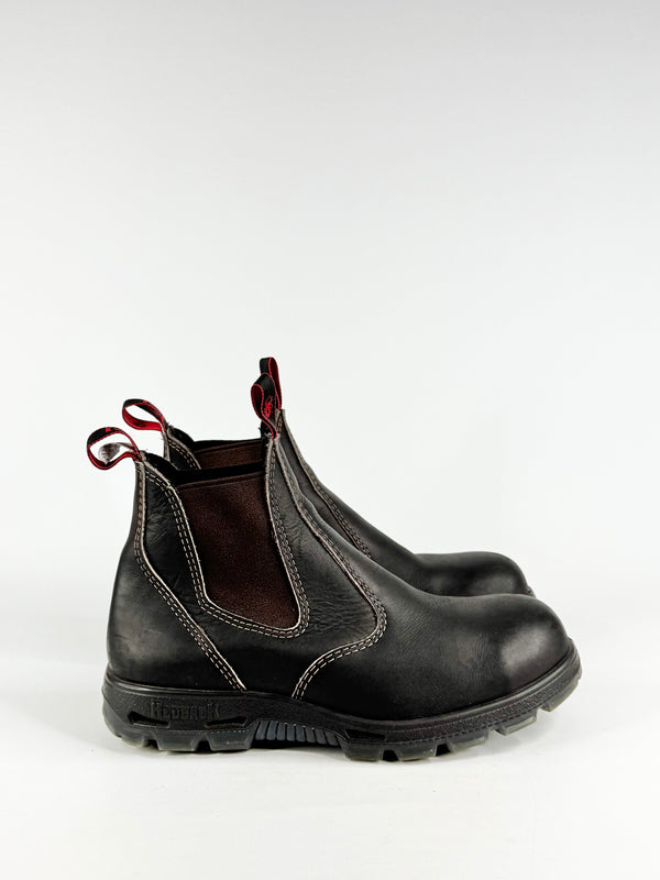 Redback Brown Steel Capped Boots - 10