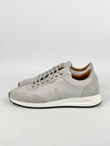Aquila Light Grey Leather 'Apollo' Sneakers - EU43