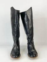Ivy Lee Black 'Sisse' Knee High Boots - EU39