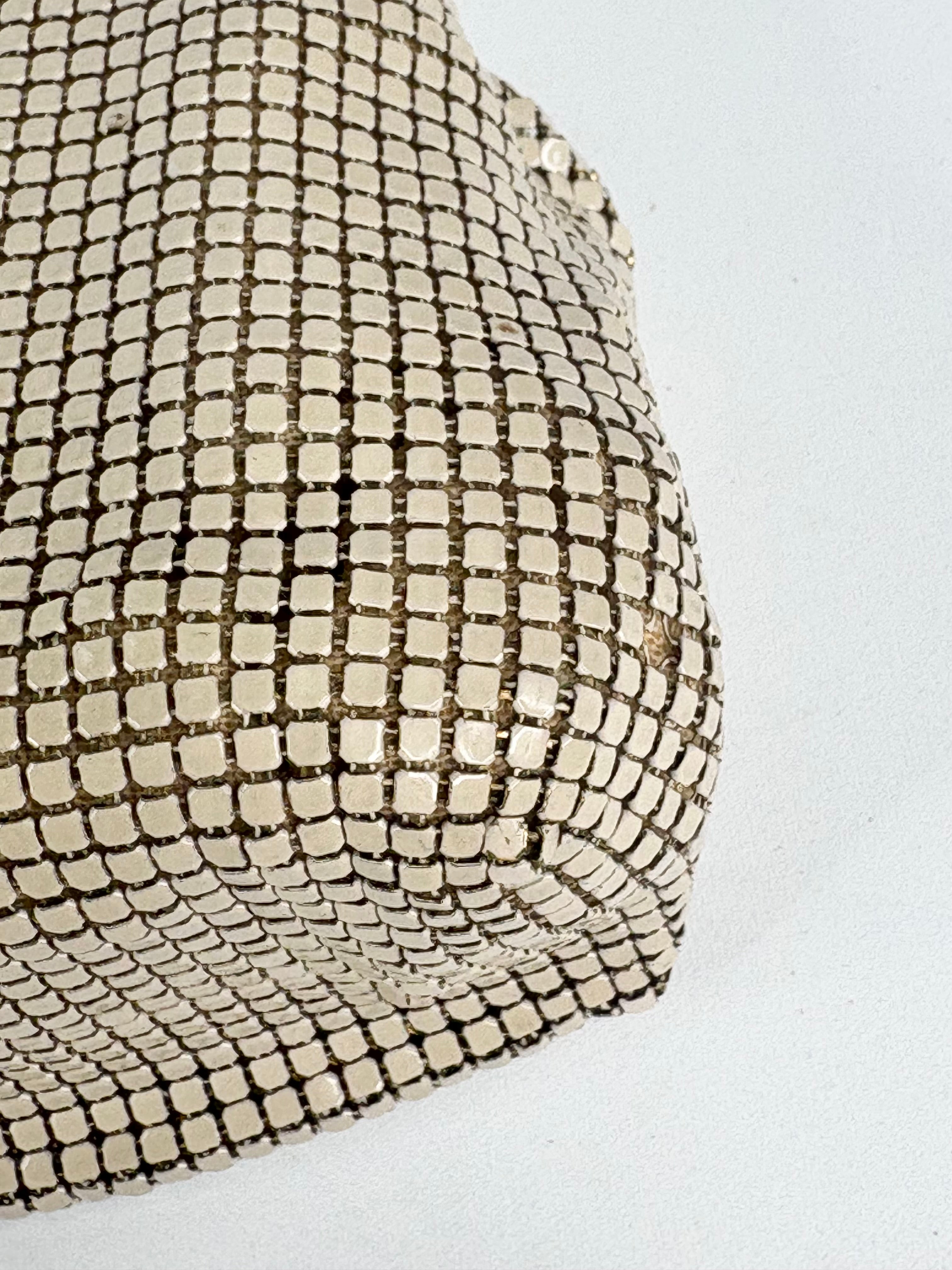 Vintage Glomesh Ivory Evening Bag