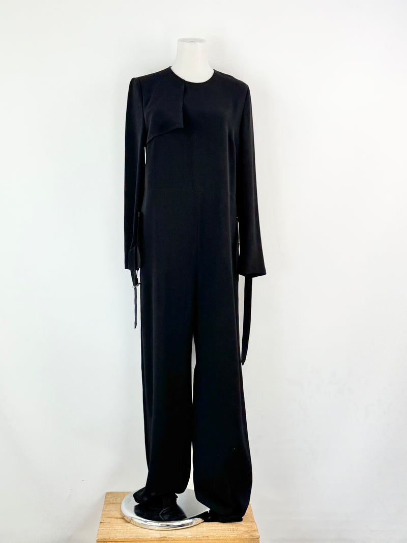 Max Mara Black Long Sleeve Jumpsuit - AU10