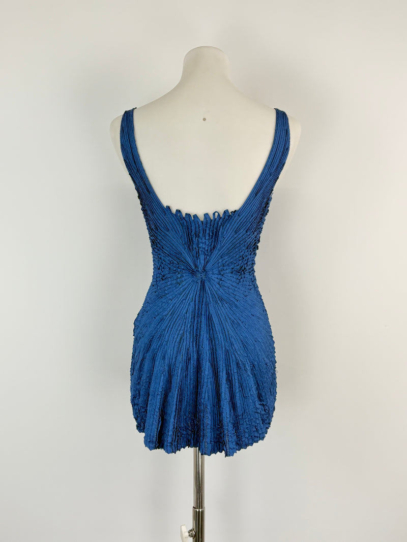 Pepa Pombo Cobalt Gathered-Pleat Singlet Top - AU8