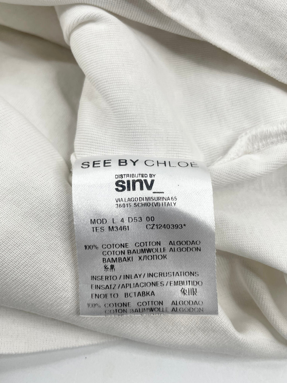 See By Chloé White Embroidered Floral Lattice-Front Top - AU10