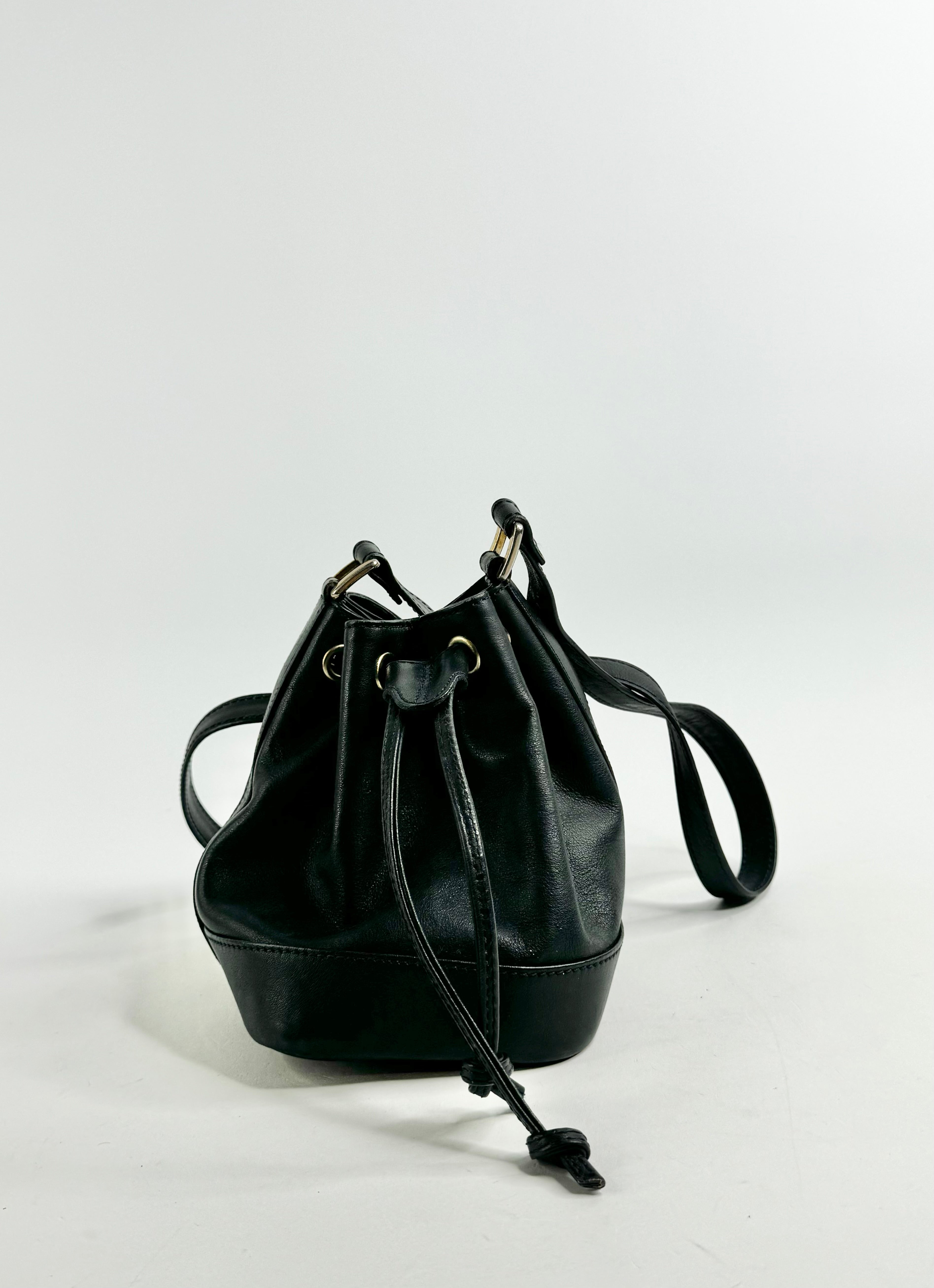 Bally Midnight Cross Body Drawstring Pouch