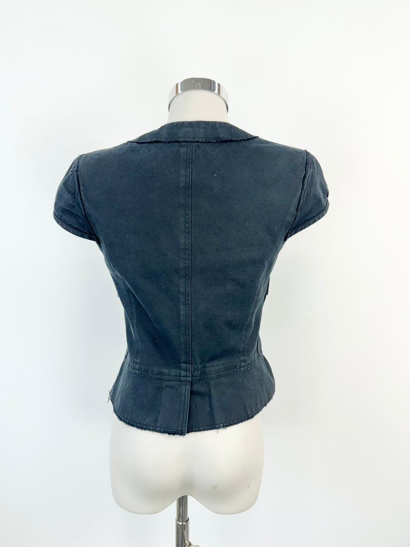 Burberry Midnight Blue Denim Vest - AU8