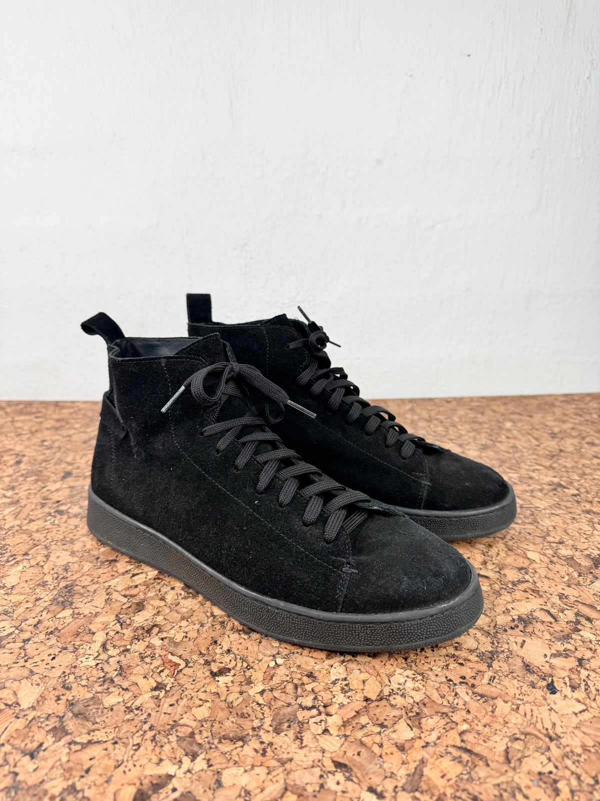Conflict for Interest Black Suede High Top Lace Ups - EU42