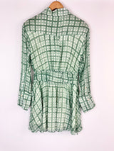 MØN RENN Mint & Blue 'Seaside Check Mini Dress' NWT - AU6