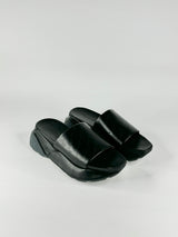 Stella McCartney Black Chunky Sole Slides - EU39