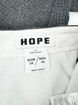 Hope Stockholm Grey Grid Pattern Slacks - 34