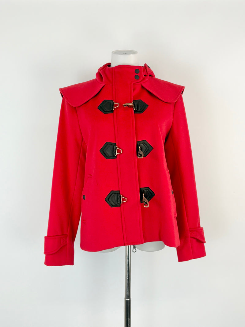 Rag & Bone Scarlet Red Wool Cropped Coat - AU8