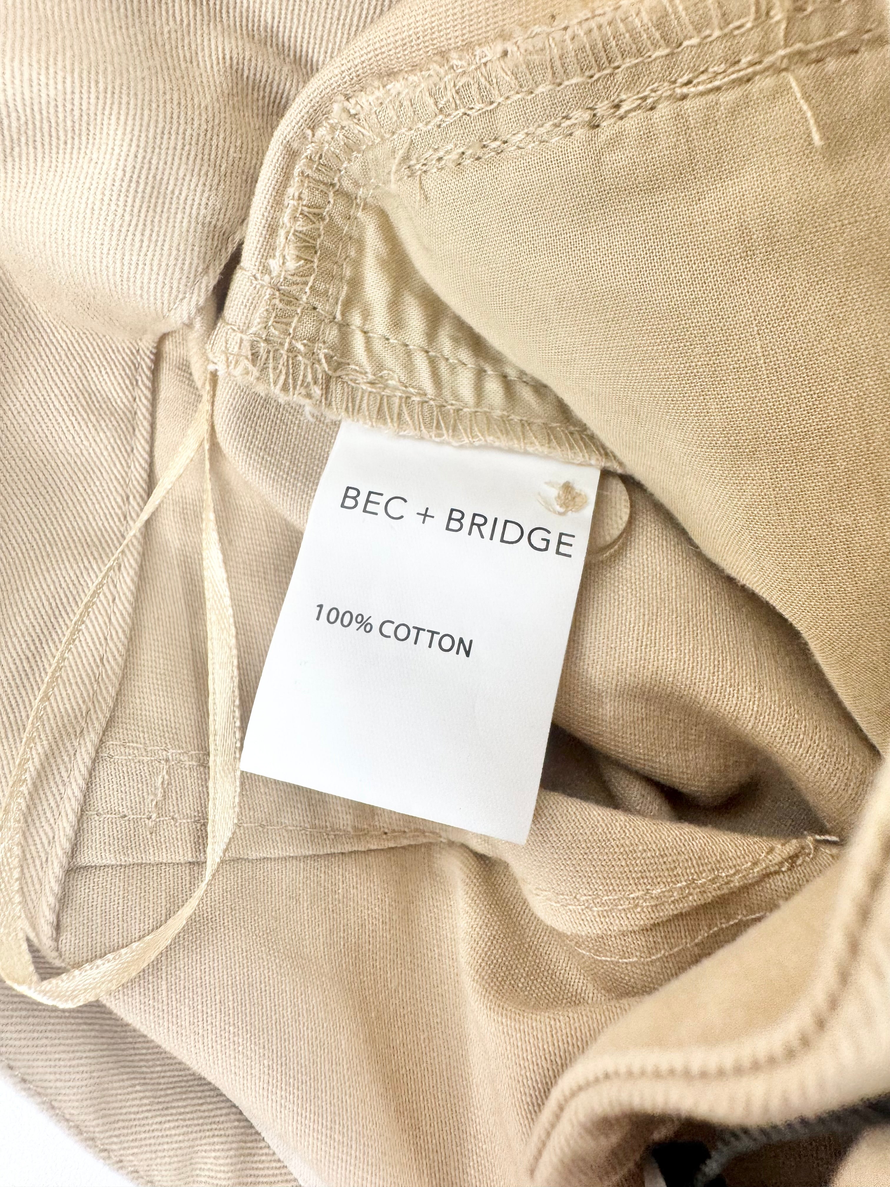 Bec + Bridge 'Talia' Beige Wide-Leg Pants NWT - AU8