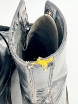 Dr. Martens Black Leather 8-Eye Lace Up Boots - EU42