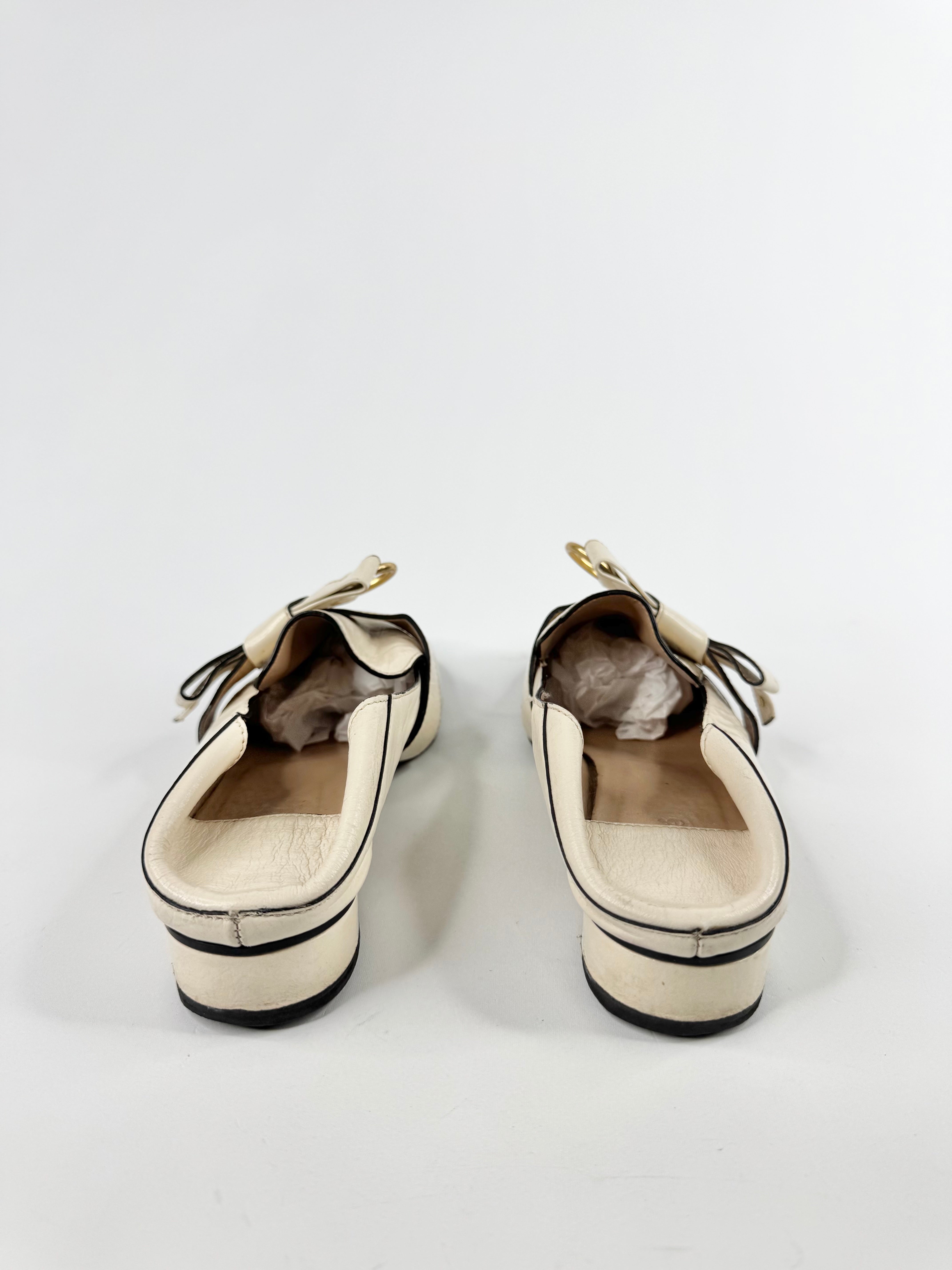 Chloe 'Quicy' Collapsable Heel Leather Bow Loafer - EU39