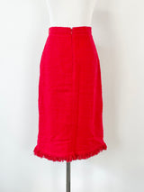 L.K. Bennett 'SK Myia' Red Knit Skirt - AU12