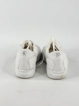 Paul Green White Leather Embellished Supersoft Sneakers - EU41.5