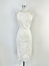 Nevenka White Lace Bodycon Dress - AU8