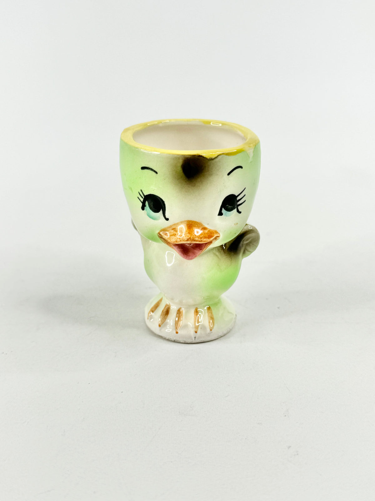 Mid Century Green Chick Egg Cup