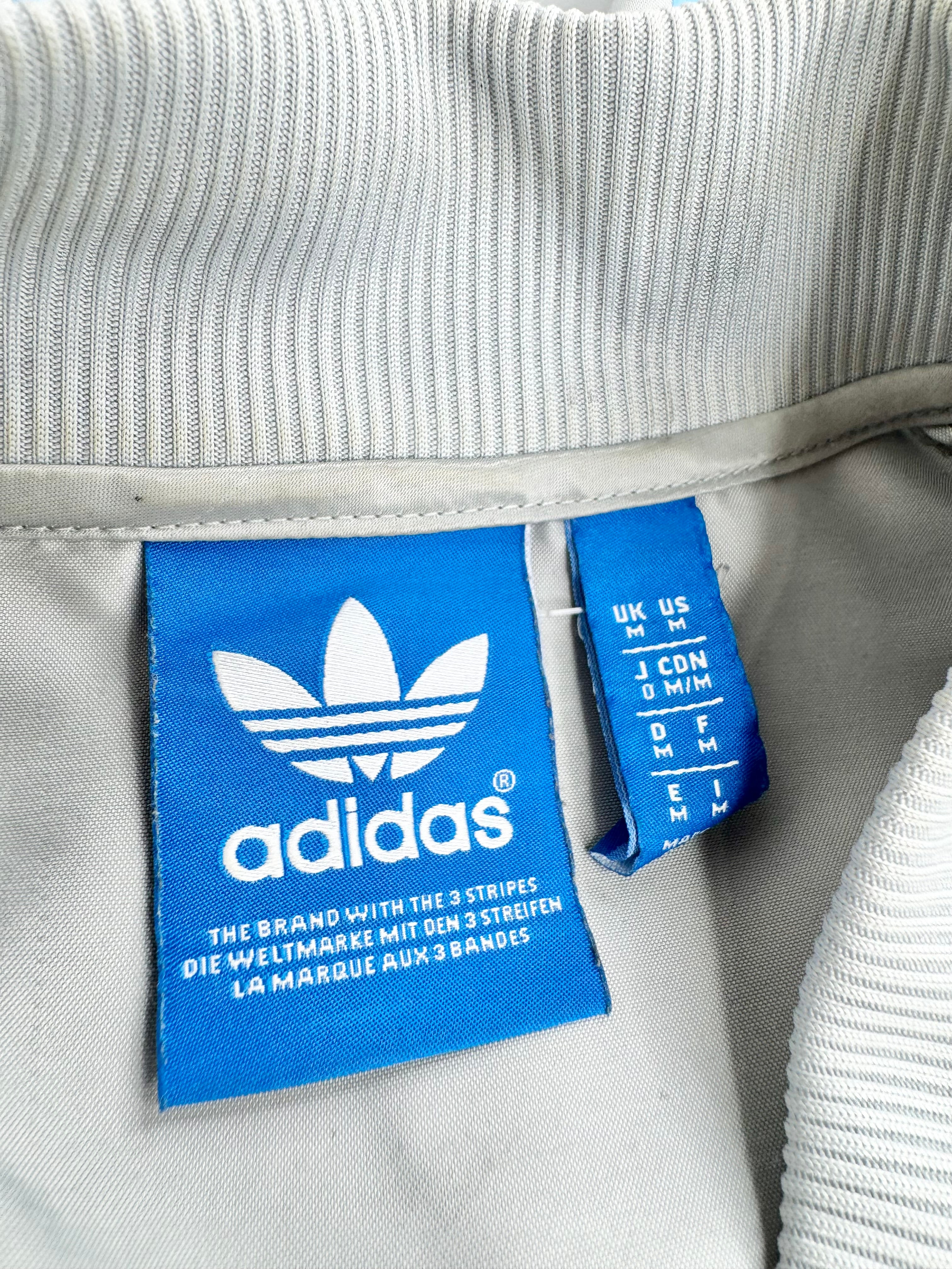Adidas Silver '25' Bomber Jacket - M AU12/14