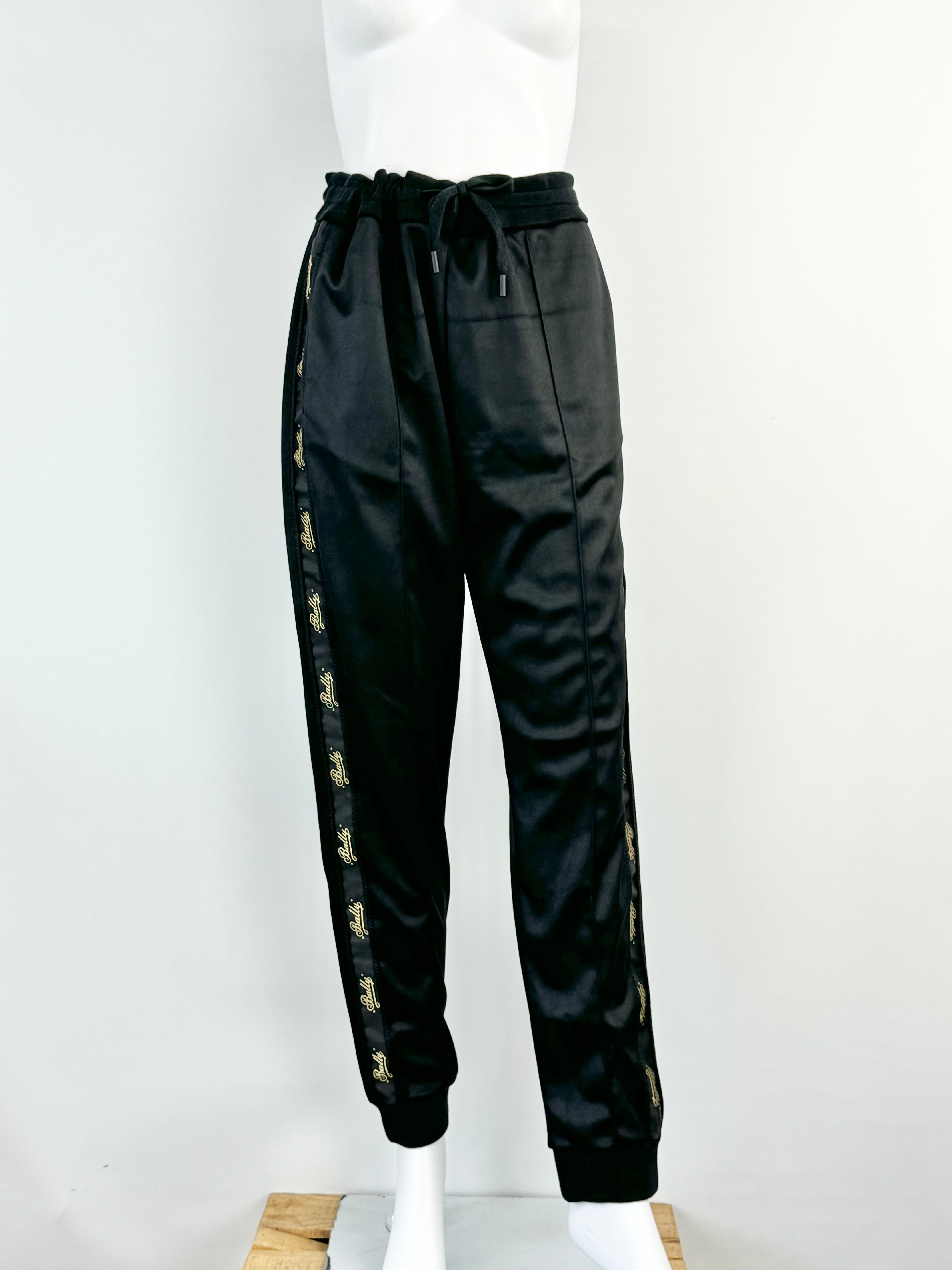 Bally Black Logo Trim Slacks - AU12