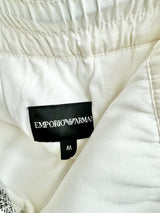 Emporio Armani White Padded Tracksuit Pants - M